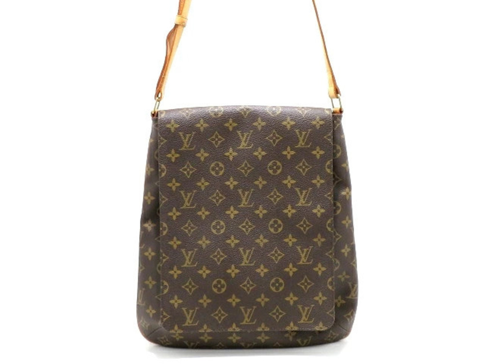 Louis Vuitton Monogram Musette Shoulder Bag Brown